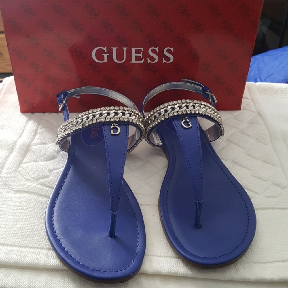 Guess Blinged Out Sandals - Picture 1 of 2